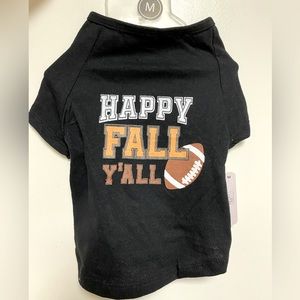 Medium dog / cat shirt 🏈 Happy Fall Yall Football Pet Shirt